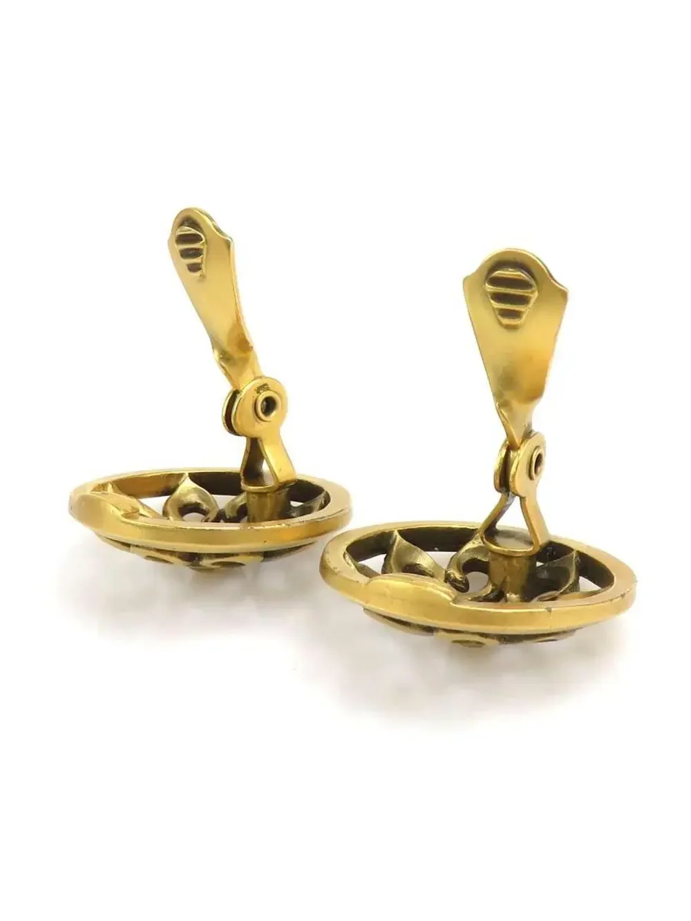 Auth Yves Saint Laurent Earrings Gold #303027Y12B